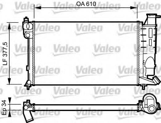 VALEO 731389 Радіатор, охолодження двигуна