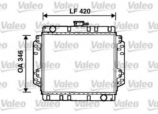 VALEO 731425 Радіатор, охолодження двигуна