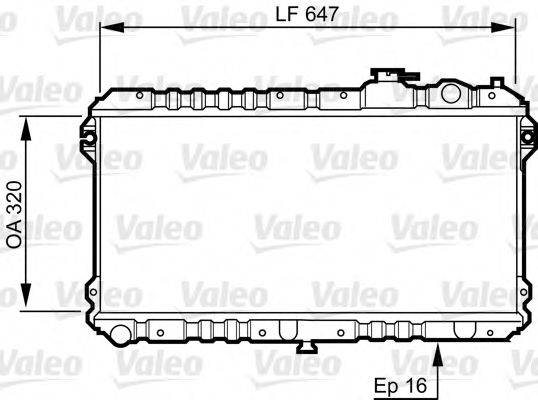 VALEO 731437 Радіатор, охолодження двигуна