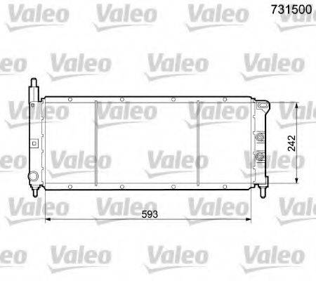 VALEO 731500 Радіатор, охолодження двигуна