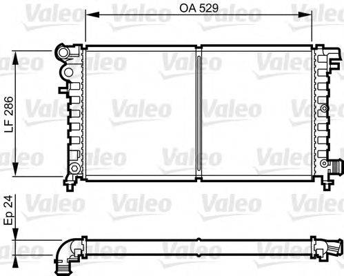 VALEO 731530 Радіатор, охолодження двигуна