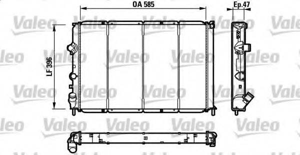 VALEO 731538 Радіатор, охолодження двигуна