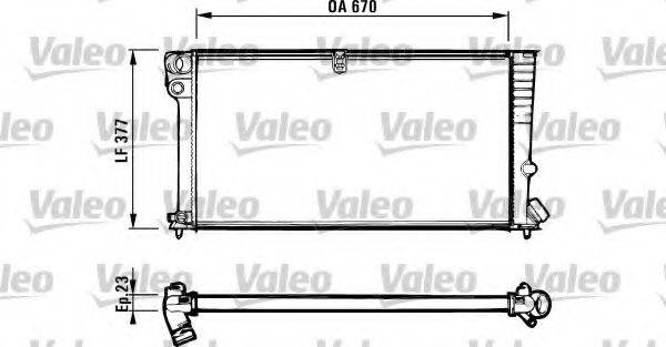 VALEO 731570 Радіатор, охолодження двигуна