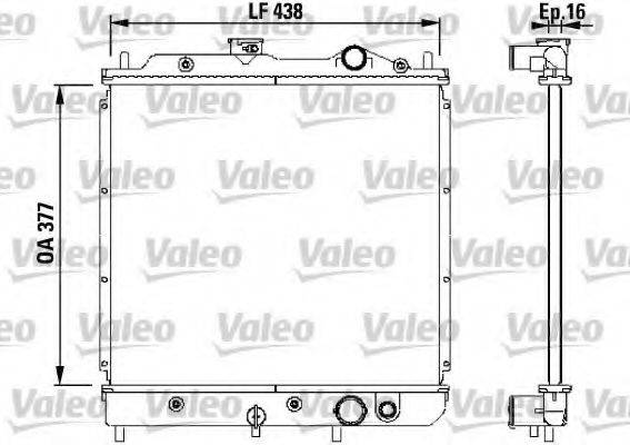 VALEO 731646 Радіатор, охолодження двигуна