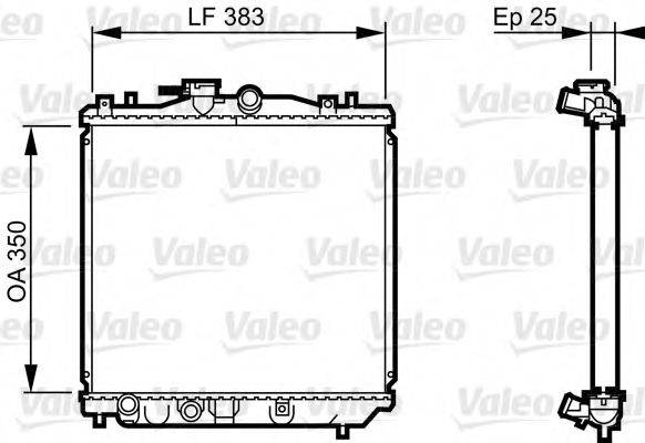 VALEO 731677 Радіатор, охолодження двигуна