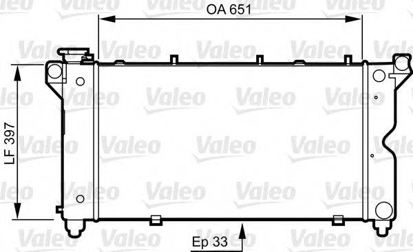 VALEO 731723 Радіатор, охолодження двигуна