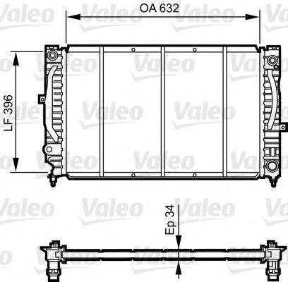 VALEO 731756 Радіатор, охолодження двигуна