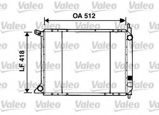 VALEO 731826 Радіатор, охолодження двигуна