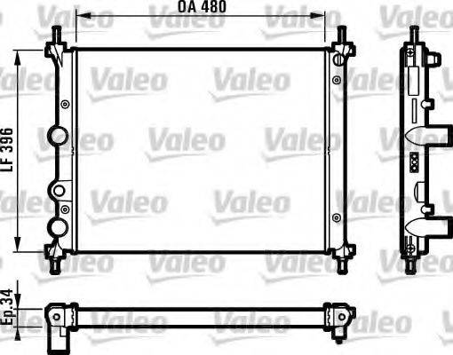 VALEO 731981 Радіатор, охолодження двигуна