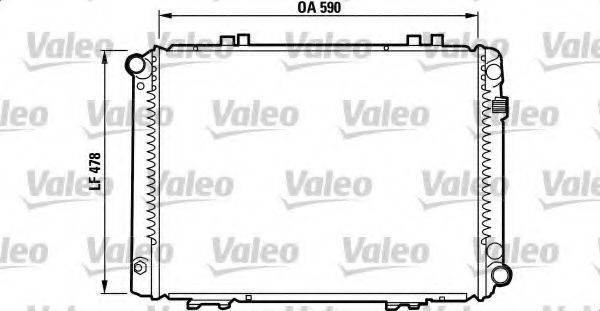 VALEO 732090 Радіатор, охолодження двигуна