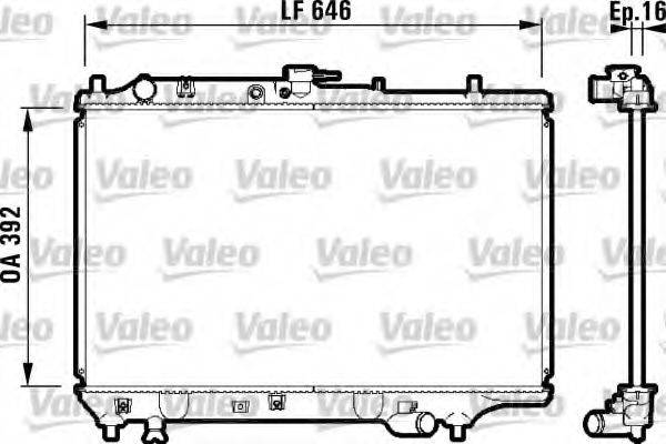 VALEO 732325 Радіатор, охолодження двигуна