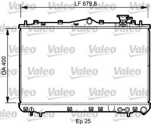 VALEO 732487 Радіатор, охолодження двигуна