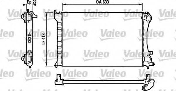 VALEO 732567 Радіатор, охолодження двигуна