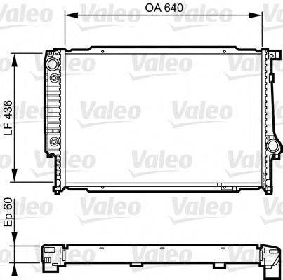 VALEO 732596 Радіатор, охолодження двигуна