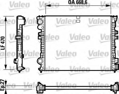 VALEO 732692 Радіатор, охолодження двигуна