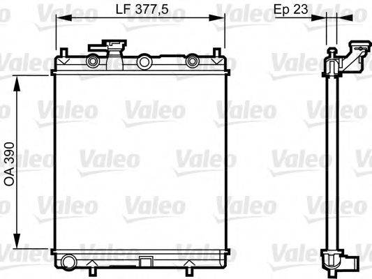 VALEO 732718 Радіатор, охолодження двигуна