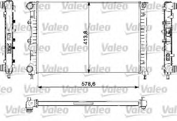 VALEO 732730 Радіатор, охолодження двигуна