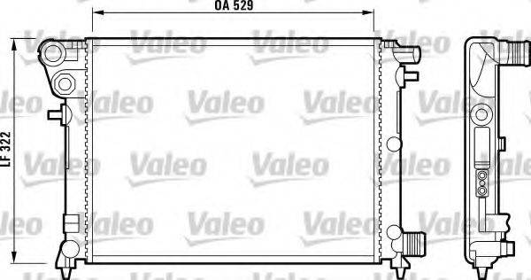 VALEO 732799 Радіатор, охолодження двигуна