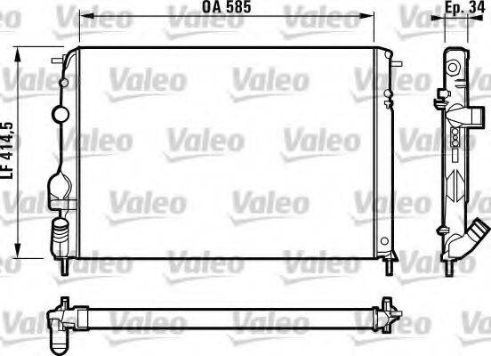 VALEO 732817 Радіатор, охолодження двигуна