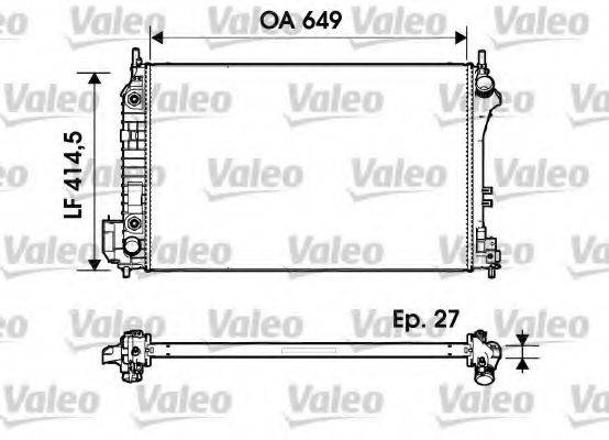 VALEO 732947 Радіатор, охолодження двигуна