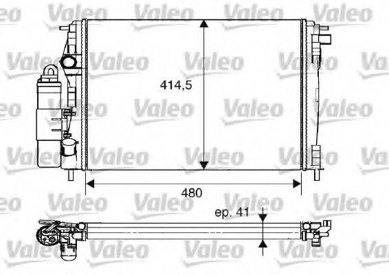 VALEO 733075 модуль охолодження