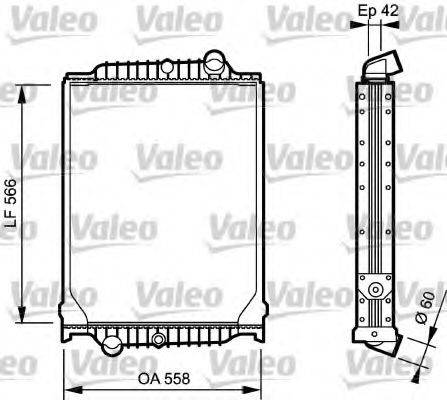 VALEO 733496 Радіатор, охолодження двигуна