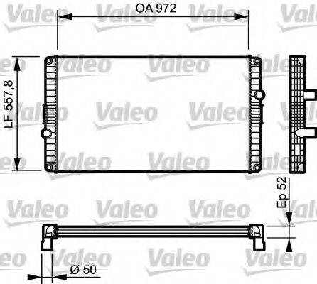 VALEO 733501 Радіатор, охолодження двигуна