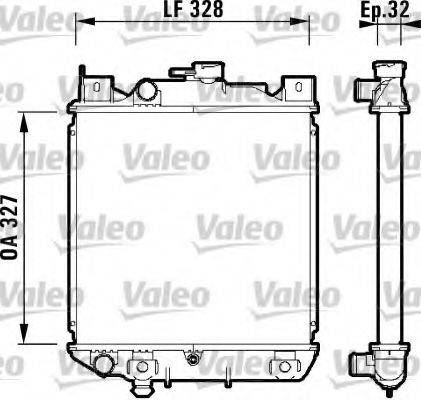 VALEO 734159 Радіатор, охолодження двигуна