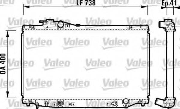 VALEO 734175 Радіатор, охолодження двигуна