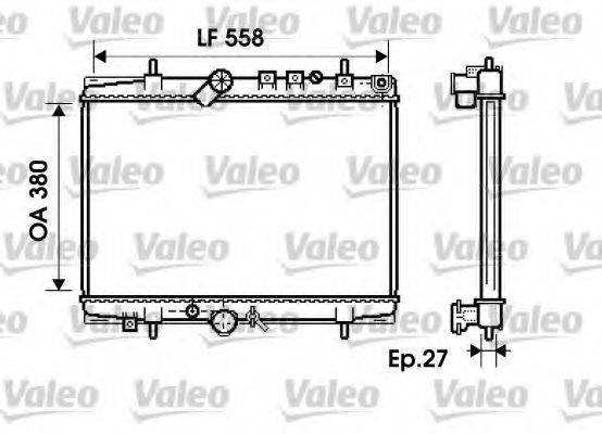 VALEO 734282 Радіатор, охолодження двигуна