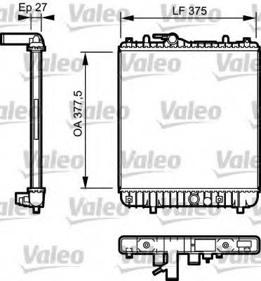 VALEO 734331 Радіатор, охолодження двигуна