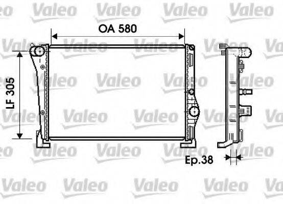 VALEO 734364 Радіатор, охолодження двигуна