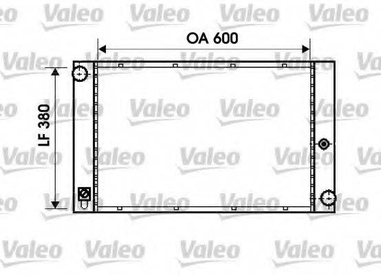 VALEO 734395 Радіатор, охолодження двигуна