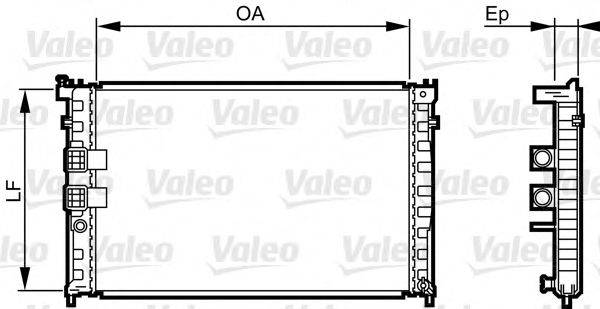 VALEO 734411 Радіатор, охолодження двигуна