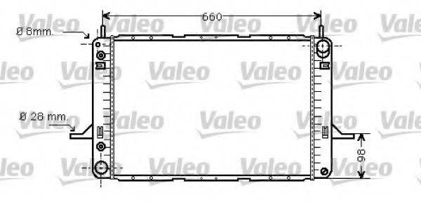 VALEO 734428 Радіатор, охолодження двигуна