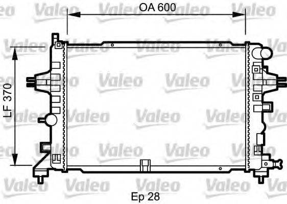 VALEO 734432 Радіатор, охолодження двигуна