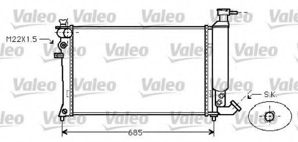 VALEO 734454 Радіатор, охолодження двигуна