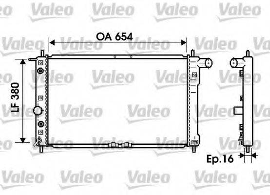 VALEO 734764 Радіатор, охолодження двигуна