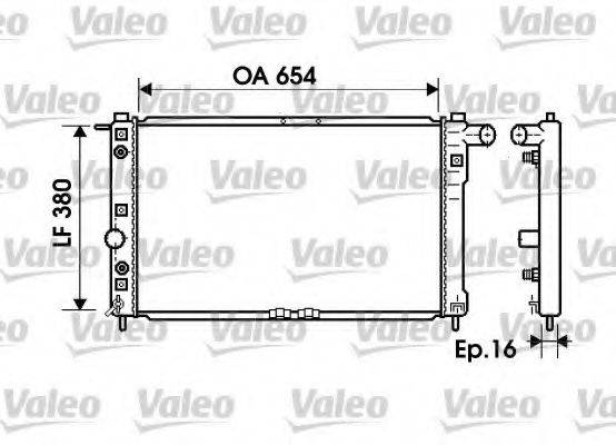 VALEO 734765 Радіатор, охолодження двигуна