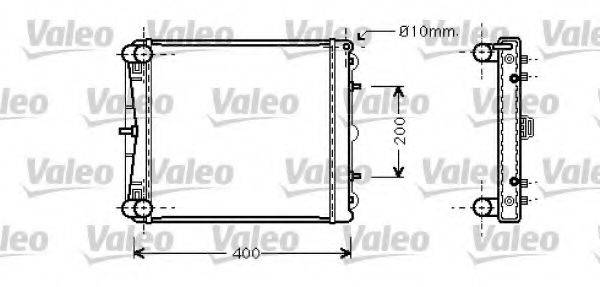 VALEO 734827 Радіатор, охолодження двигуна