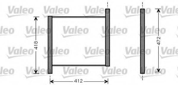 VALEO 734848 Радіатор, охолодження двигуна