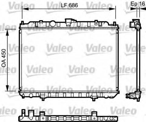 VALEO 735063 Радіатор, охолодження двигуна