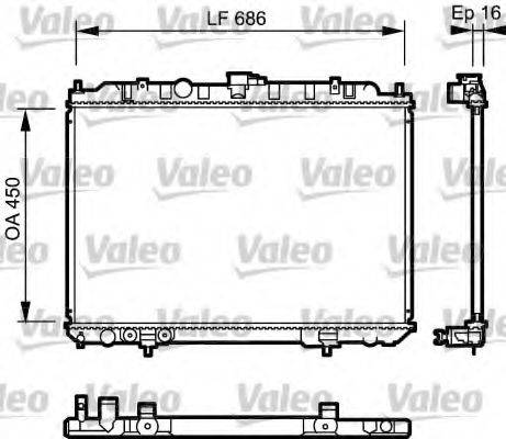 VALEO 735064 Радіатор, охолодження двигуна