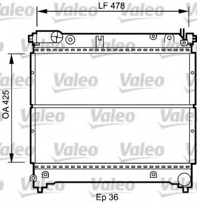 VALEO 735073 Радіатор, охолодження двигуна