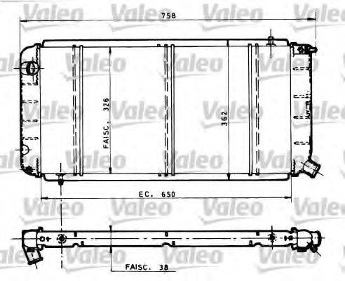 VALEO 810815 Радіатор, охолодження двигуна