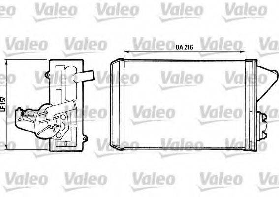 VALEO 811397 Теплообмінник, опалення салону