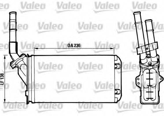 VALEO 812002 Теплообмінник, опалення салону