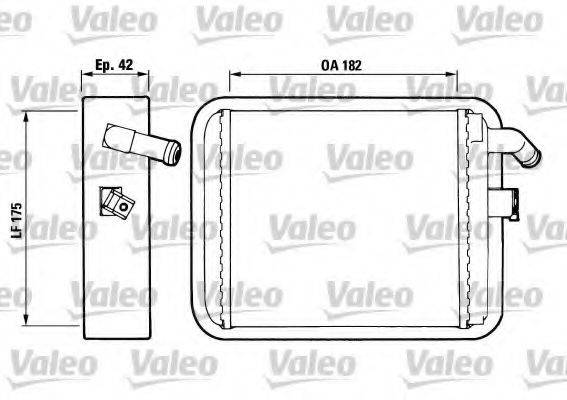 VALEO 812018 Теплообмінник, опалення салону