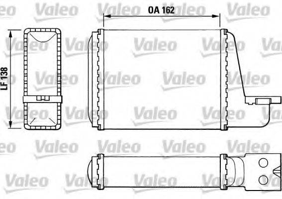 VALEO 812033 Теплообмінник, опалення салону