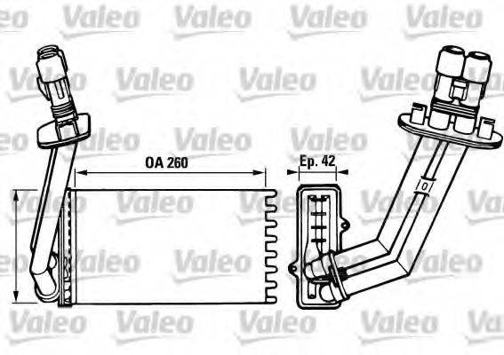 VALEO 812048 Теплообмінник, опалення салону